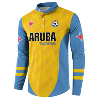 Custom Football Aruba 2026 Button Sweatshirt Arubaans Come On