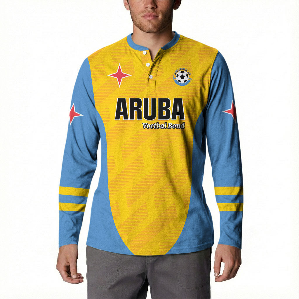 Custom Football Aruba 2026 Button Sweatshirt Arubaans Come On