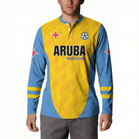 Custom Football Aruba 2026 Button Sweatshirt Arubaans Come On