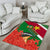 Suriname Independence Day Area Rug Lesser Kiskadee With Scarlet Jungle Flame Flower - Wonder Print Shop