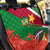 Suriname Independence Day Back Car Seat Cover Lesser Kiskadee With Scarlet Jungle Flame Flower - Wonder Print Shop