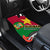 Suriname Independence Day Car Mats Lesser Kiskadee With Scarlet Jungle Flame Flower - Wonder Print Shop