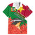 Personalised Suriname Independence Day Family Matching Mermaid Dress and Hawaiian Shirt Lesser Kiskadee With Scarlet Jungle Flame Flower - Wonder Print Shop