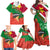 Personalised Suriname Independence Day Family Matching Off Shoulder Maxi Dress and Hawaiian Shirt Lesser Kiskadee With Scarlet Jungle Flame Flower - Wonder Print Shop