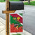 Suriname Independence Day Garden Flag Lesser Kiskadee With Scarlet Jungle Flame Flower - Wonder Print Shop