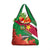 Personalised Suriname Independence Day Grocery Bag Lesser Kiskadee With Scarlet Jungle Flame Flower