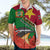 Personalised Suriname Independence Day Hawaiian Shirt Lesser Kiskadee With Scarlet Jungle Flame Flower - Wonder Print Shop