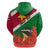 Personalised Suriname Independence Day Hoodie Lesser Kiskadee With Scarlet Jungle Flame Flower - Wonder Print Shop