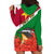 Personalised Suriname Independence Day Hoodie Dress Lesser Kiskadee With Scarlet Jungle Flame Flower - Wonder Print Shop