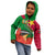 Personalised Suriname Independence Day Kid Hoodie Lesser Kiskadee With Scarlet Jungle Flame Flower - Wonder Print Shop