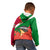 Personalised Suriname Independence Day Kid Hoodie Lesser Kiskadee With Scarlet Jungle Flame Flower - Wonder Print Shop