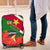 Suriname Independence Day Luggage Cover Lesser Kiskadee With Scarlet Jungle Flame Flower - Wonder Print Shop