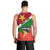 Personalised Suriname Independence Day Men Tank Top Lesser Kiskadee With Scarlet Jungle Flame Flower - Wonder Print Shop