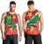 Personalised Suriname Independence Day Men Tank Top Lesser Kiskadee With Scarlet Jungle Flame Flower - Wonder Print Shop