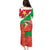 Personalised Suriname Independence Day Puletasi Lesser Kiskadee With Scarlet Jungle Flame Flower - Wonder Print Shop