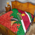 personalised-suriname-independence-day-quilt-lesser-kiskadee-with-scarlet-jungle-flame-flower