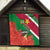 personalised-suriname-independence-day-quilt-lesser-kiskadee-with-scarlet-jungle-flame-flower