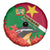 Suriname Independence Day Spare Tire Cover Lesser Kiskadee With Scarlet Jungle Flame Flower - Wonder Print Shop