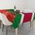 Suriname Independence Day Tablecloth Lesser Kiskadee With Scarlet Jungle Flame Flower - Wonder Print Shop