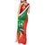 Personalised Suriname Independence Day Tank Maxi Dress Lesser Kiskadee With Scarlet Jungle Flame Flower - Wonder Print Shop