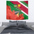 personalised-suriname-independence-day-tapestry-lesser-kiskadee-with-scarlet-jungle-flame-flower