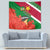 personalised-suriname-independence-day-tapestry-lesser-kiskadee-with-scarlet-jungle-flame-flower