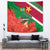 personalised-suriname-independence-day-tapestry-lesser-kiskadee-with-scarlet-jungle-flame-flower