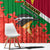 Suriname Independence Day Window Curtain Lesser Kiskadee With Scarlet Jungle Flame Flower - Wonder Print Shop