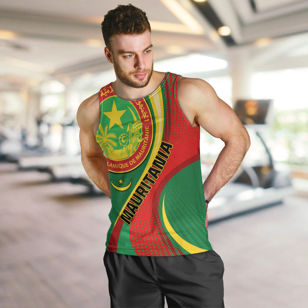 Personalised Mauritania Independence Day Men Tank Top Mauritanian Seal Special Version - Wonder Print Shop