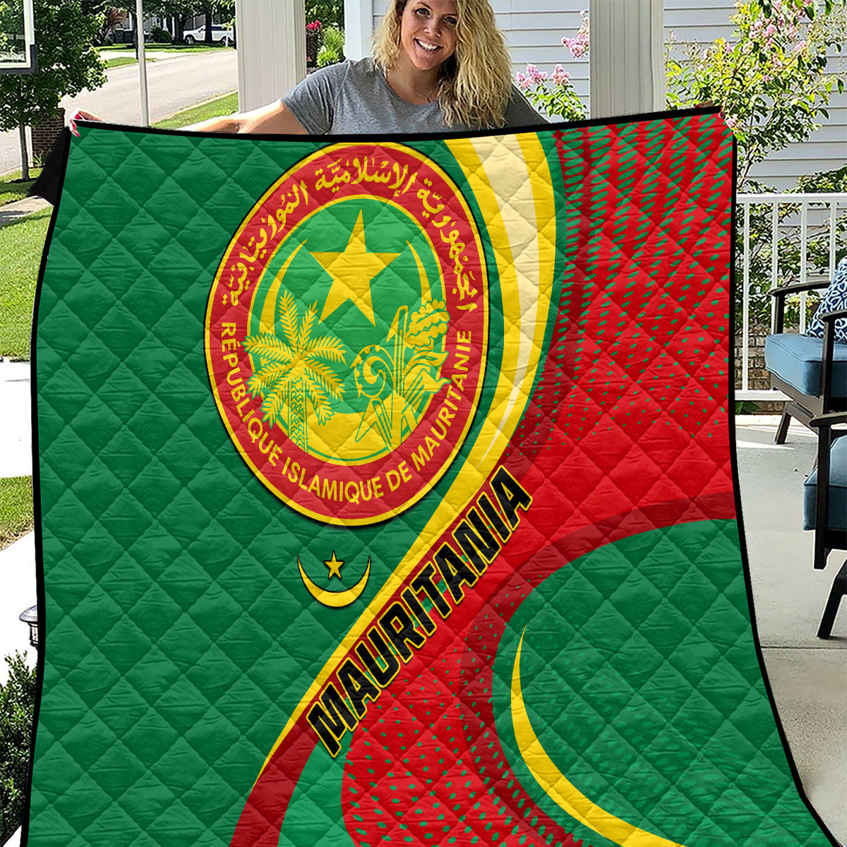 personalised-mauritania-independence-day-quilt-mauritanian-seal-special-version