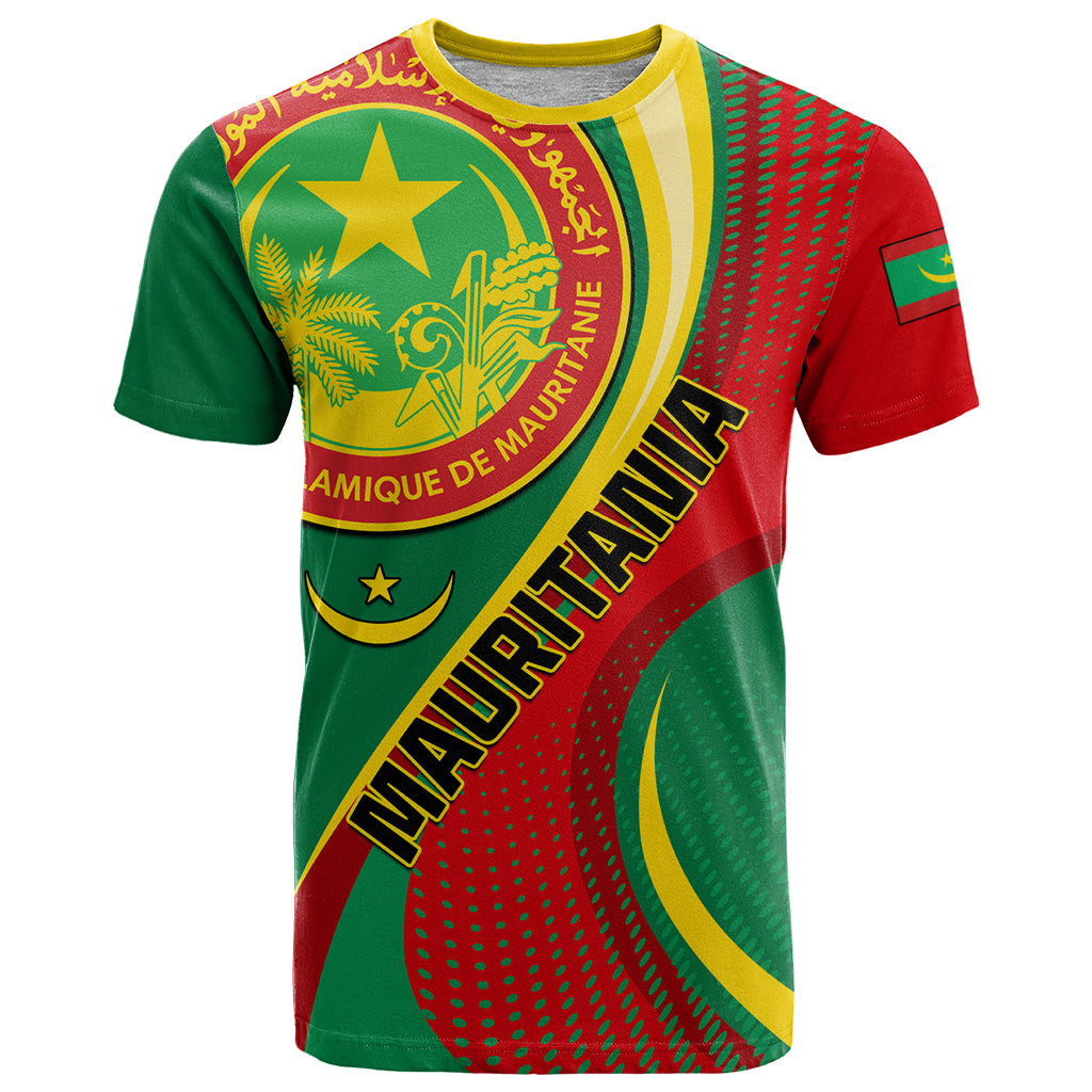 Personalised Mauritania Independence Day T Shirt Mauritanian Seal Special Version - Wonder Print Shop