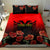 Personalised Albania Independence Day Bedding Set Albanian Coat Of Arms With Red Poppy Flower - Wonder Print Shop