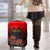 Personalised Albania Independence Day Luggage Cover Albanian Coat Of Arms With Red Poppy Flower - Wonder Print Shop