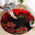 personalised-albania-independence-day-round-carpet-albanian-coat-of-arms-with-red-poppy-flower