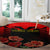 personalised-albania-independence-day-round-carpet-albanian-coat-of-arms-with-red-poppy-flower