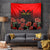 Personalised Albania Independence Day Tapestry Albanian Coat Of Arms With Red Poppy Flower - Wonder Print Shop