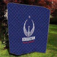 Football Uzbekistan Quilt Milliy Jamoa Blue Version - Wonder Print Shop