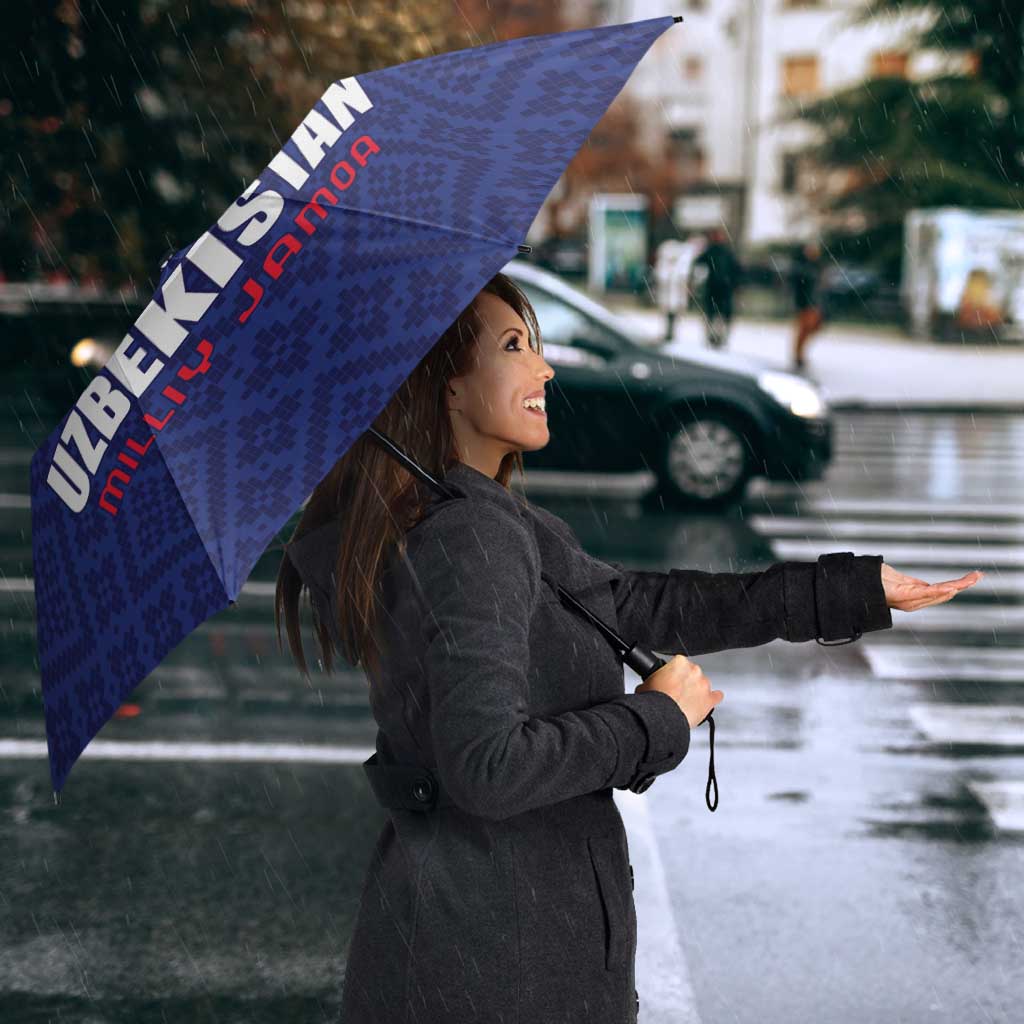 Football Uzbekistan Umbrella Milliy Jamoa Blue Version - Wonder Print Shop
