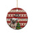 Dog Christmas Ceramic Ornament Cute Pug Dog With Xmas Tree - Wonder Print Shop