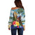 Personalized Boricua El Morro Off Shoulder Sweater Puerto Rico Sun Coqui