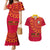 Angola Football Couples Matching Mermaid Dress and Hawaiian Shirt Go Palancas Negras Red Version - Wonder Print Shop