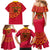 Angola Football Family Matching Mermaid Dress and Hawaiian Shirt Go Palancas Negras Red Version - Wonder Print Shop