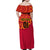 Angola Football Family Matching Off Shoulder Maxi Dress and Hawaiian Shirt Go Palancas Negras Red Version - Wonder Print Shop