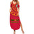 Angola Football Family Matching Summer Maxi Dress and Hawaiian Shirt Go Palancas Negras Red Version - Wonder Print Shop