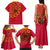 Angola Football Family Matching Tank Maxi Dress and Hawaiian Shirt Go Palancas Negras Red Version - Wonder Print Shop