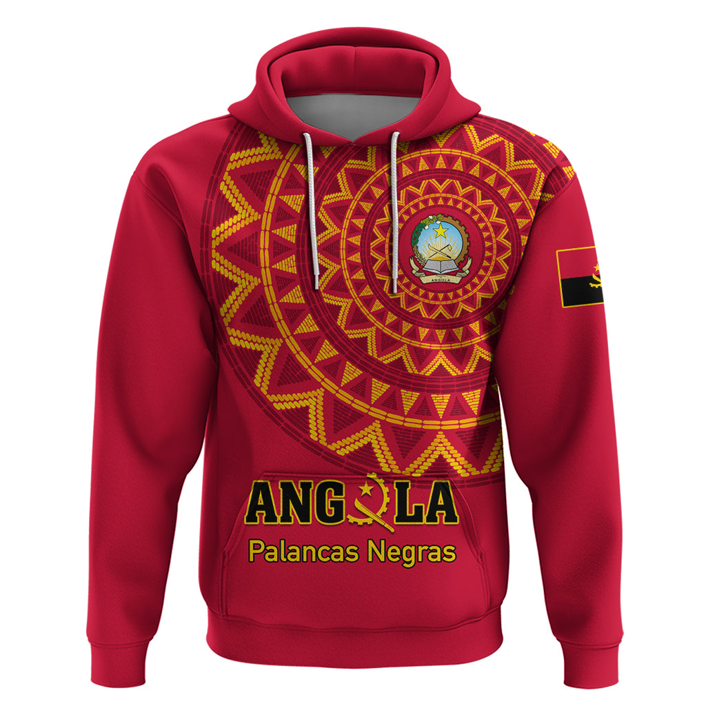 Angola Football Hoodie Go Palancas Negras Red Version - Wonder Print Shop