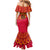 Angola Football Mermaid Dress Go Palancas Negras Red Version - Wonder Print Shop