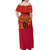 Angola Football Off Shoulder Maxi Dress Go Palancas Negras Red Version - Wonder Print Shop