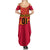 Angola Football Summer Maxi Dress Go Palancas Negras Red Version - Wonder Print Shop