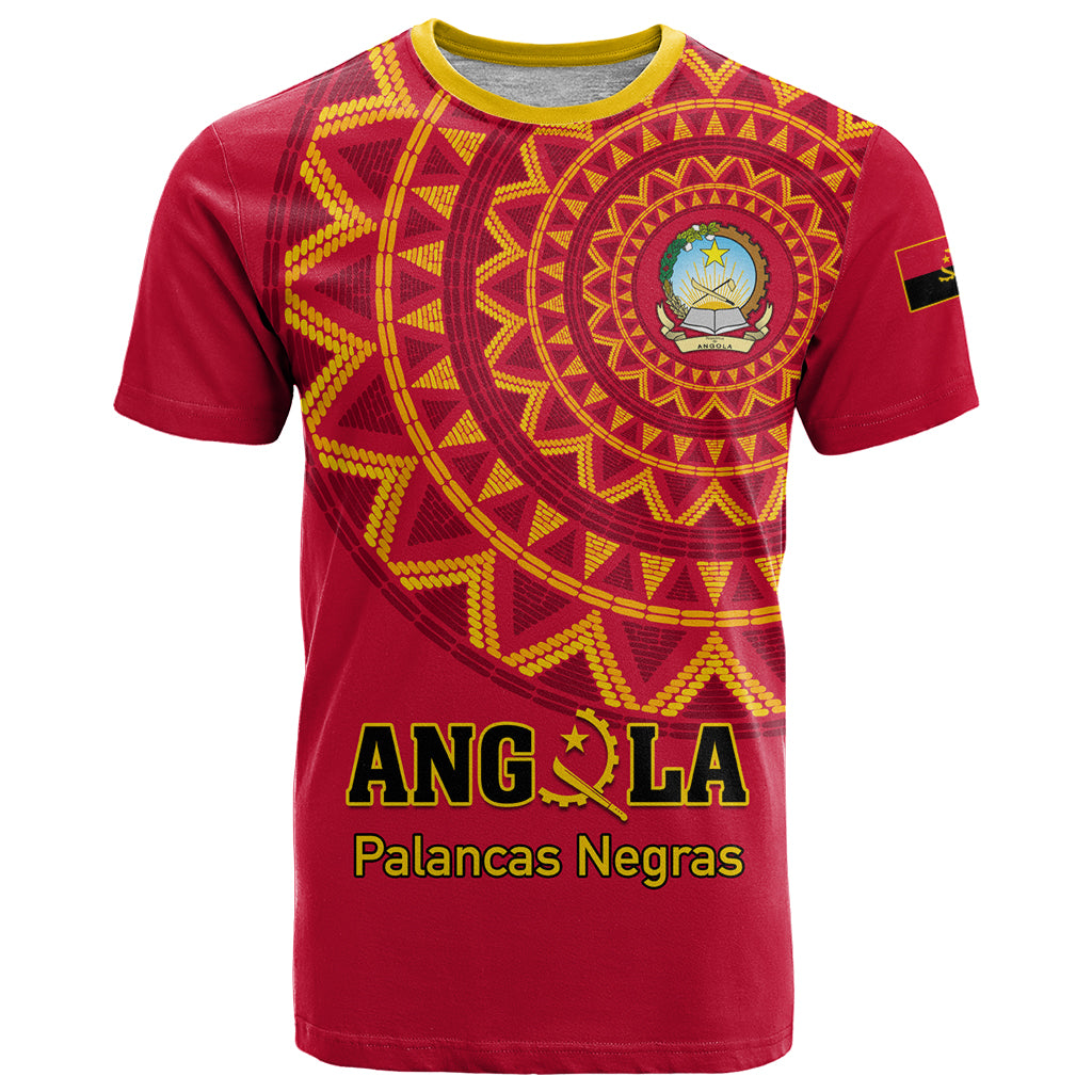 Angola Football T Shirt Go Palancas Negras Red Version - Wonder Print Shop